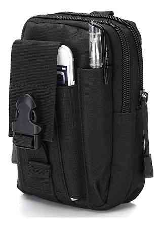 Сумка тактическая поясная EDC Molle (барсетка, аптечка) черная Киев