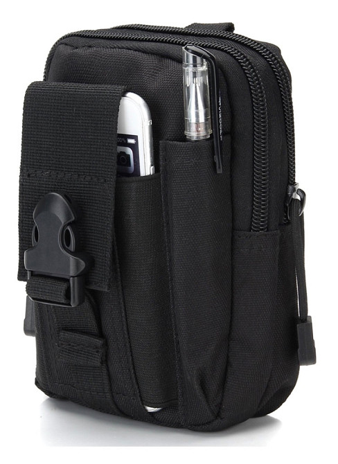 Сумка тактична поясна EDC Molle (барсетка, аптечка) чорна S000087 Київ - фото 1