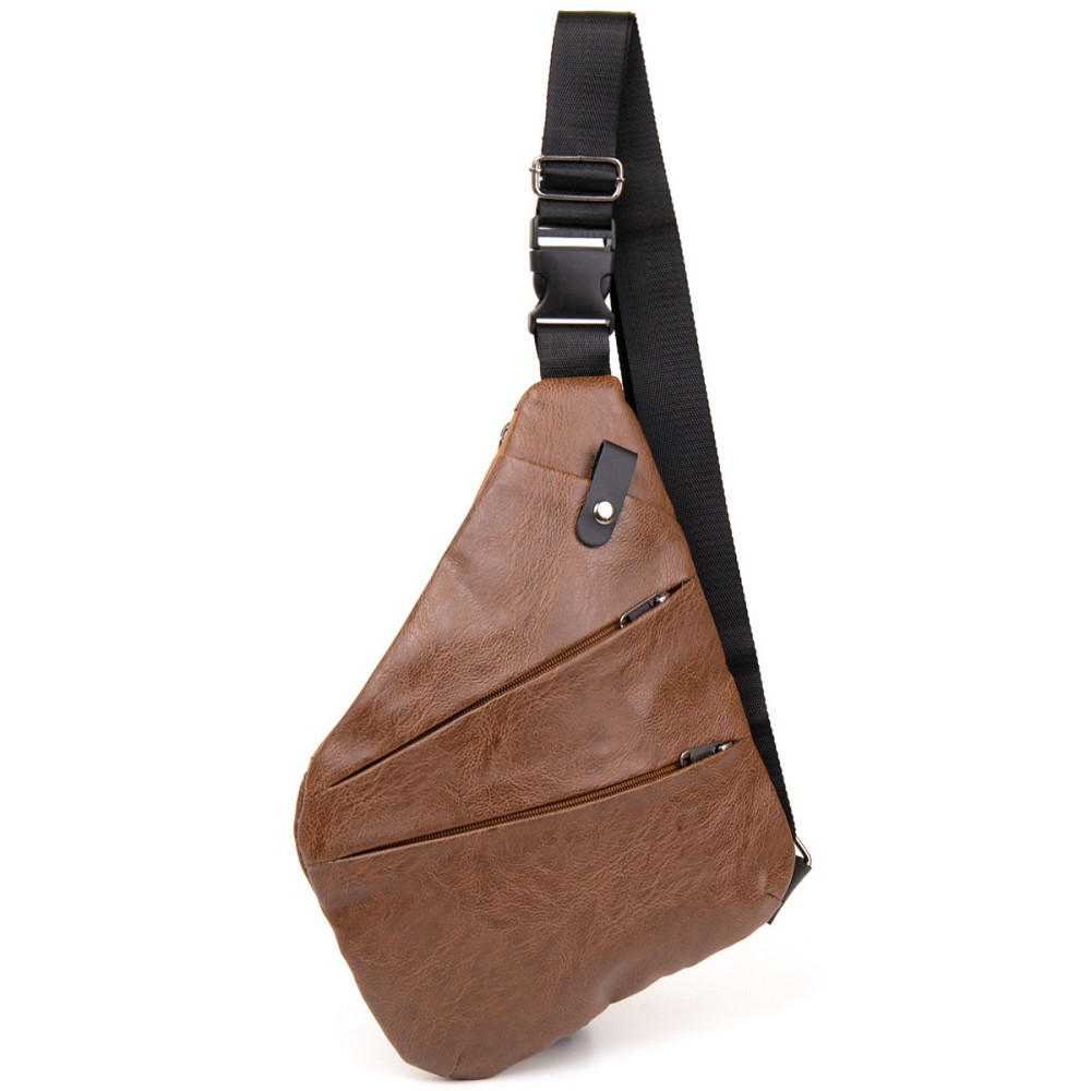 Сумка слінг кожзам Vintage 20567 Світло-коричнева Київ - фото 10