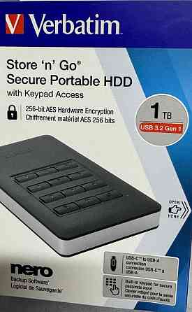 Жорсткий диск Verbatim Store n Go 1TB Новий! Київ