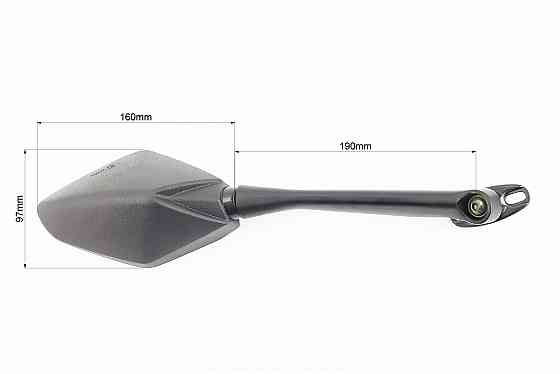 Loncin LX300GS Дзеркала чорні к-кт, М8 Бершадь