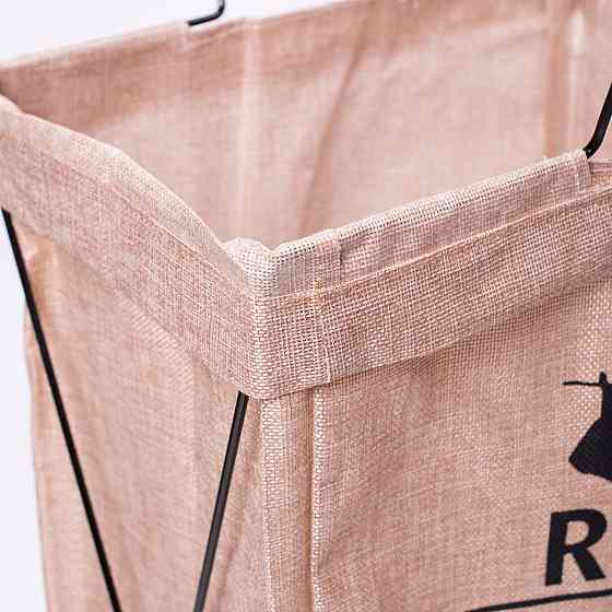 Yiwu Кошик для білизни на підставці 36×32×52 (см) м'який Бежевий HP-41-11BE Київ