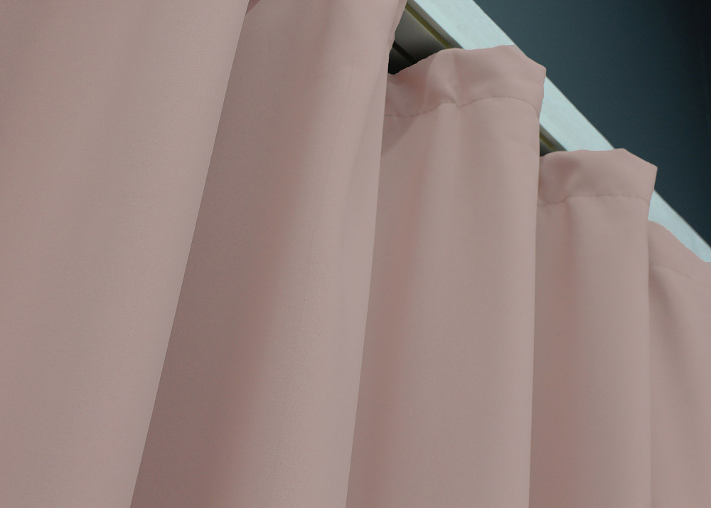 Комплект коротких штор VR-Textil Блэкаут Midnight № 1226ш Светло-пудровый 140х170 см 2 шт (35-0219) Киев - изображение 8