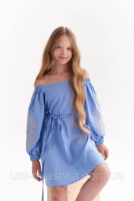 Детское вышитое платье с колосками Непобедимая 146-158 Кривой Рог - изображение 1