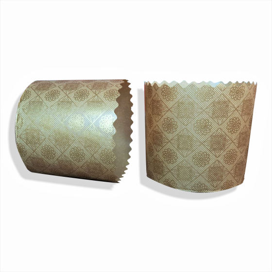 Форма для пасок 250 г d90×h80 мм коричнева Серія №5, паперова, 50 шт для великодньої випічки Харків