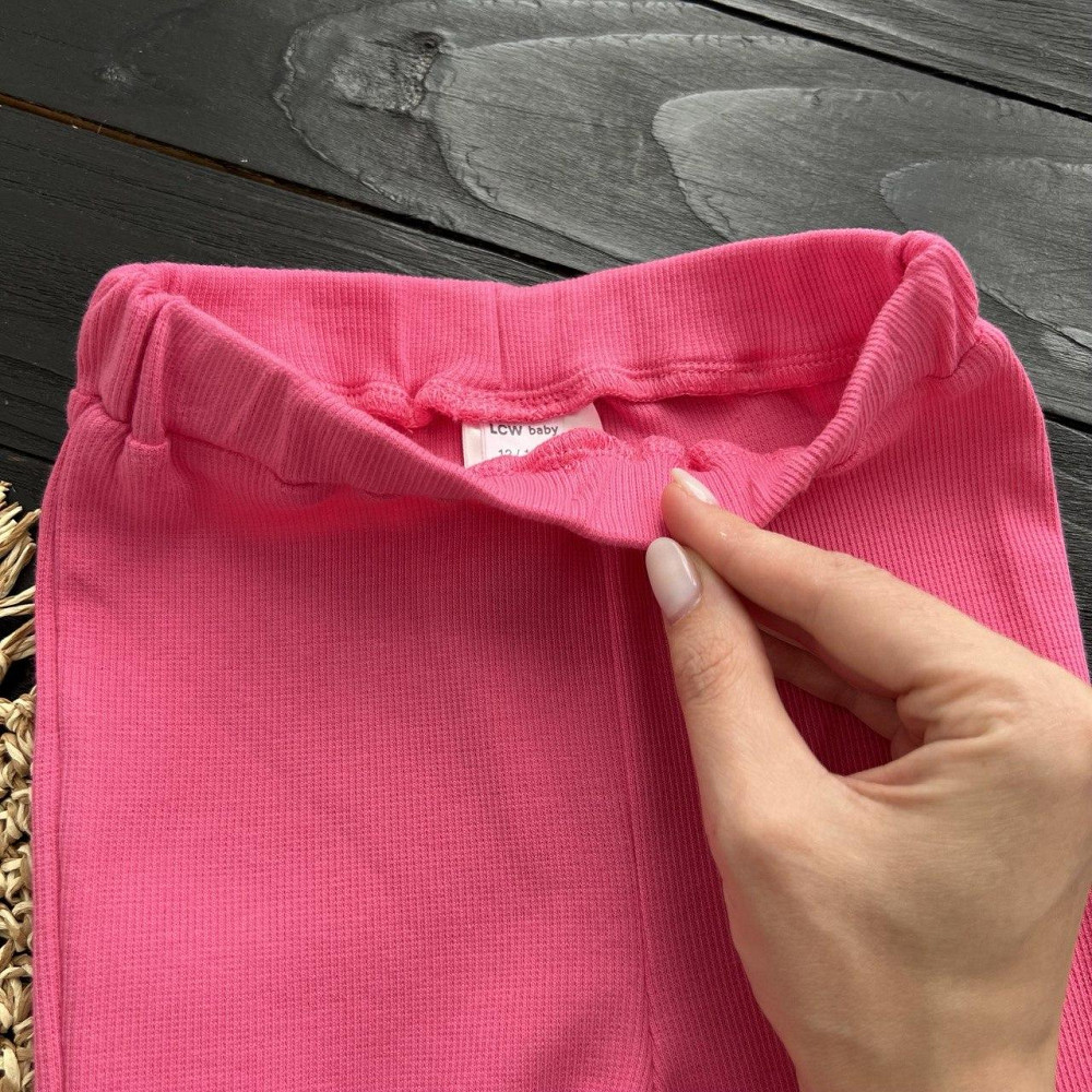 Дитячі Штани для Дівчаток в Рубчику Рожеві 3-4 роки (98-104см) пакунок малюка Киев - изображение 4