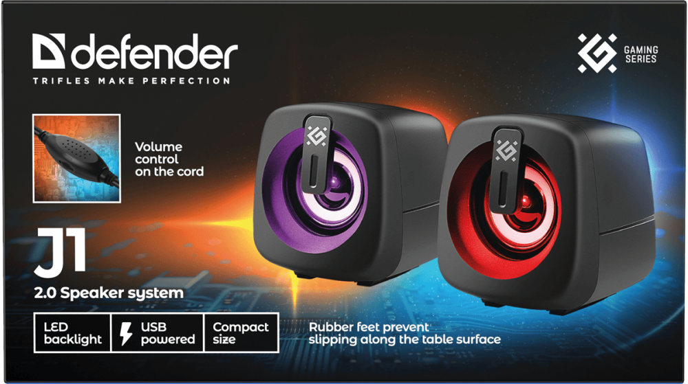 Акустика Defender J1 6Вт USB Black (65961) (7125943) Киев - изображение 7