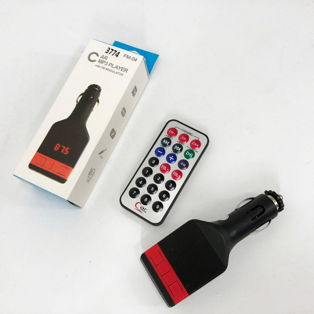 Автомобільний адаптер для заряджання телефону Fm-04, Мпз плеєр в машину, FM модулятор в FK-306 прикурювач авто Київ - фото 6
