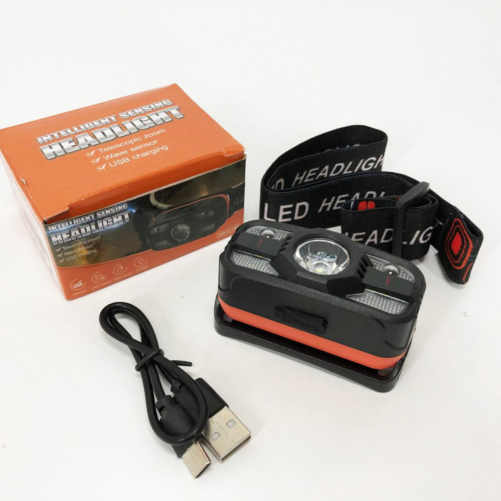 Фонарик на голову с зарядкой WH-0188, XPE+SMD, Аккумуляторный фонарь на голову с зарядным устройством SZ-83 Львов - изображение 10