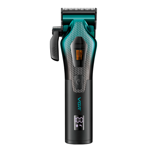 Машинка для стриження акумуляторна VGR V-271 8000-11000 RPM LED дисплей (6 насадок) Вінниця - фото 4