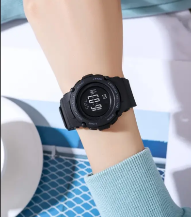 Спортивний наручний годинник Skmei 1957 (Чорний з чорним циферблатом) Вінниця