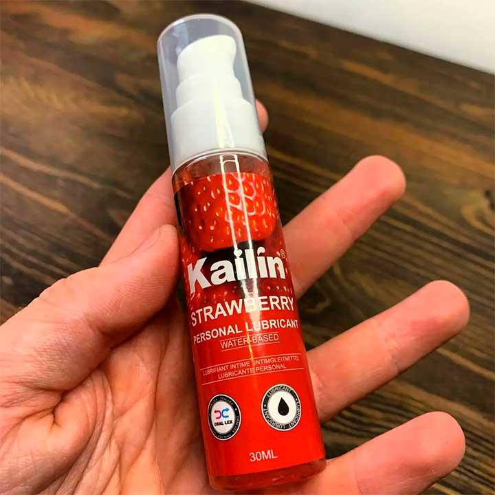 Їстівний лубрикант Kailin 30 мл Полуниця — Інтимне мастило Вінниця - фото 4