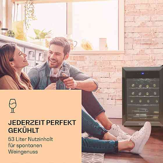 Ultimo 20 Uno Винний холодильник 53 л Сенсорна панель керування 131 Вт 5-18 °C Чорний (Німеччина, читати Рівне