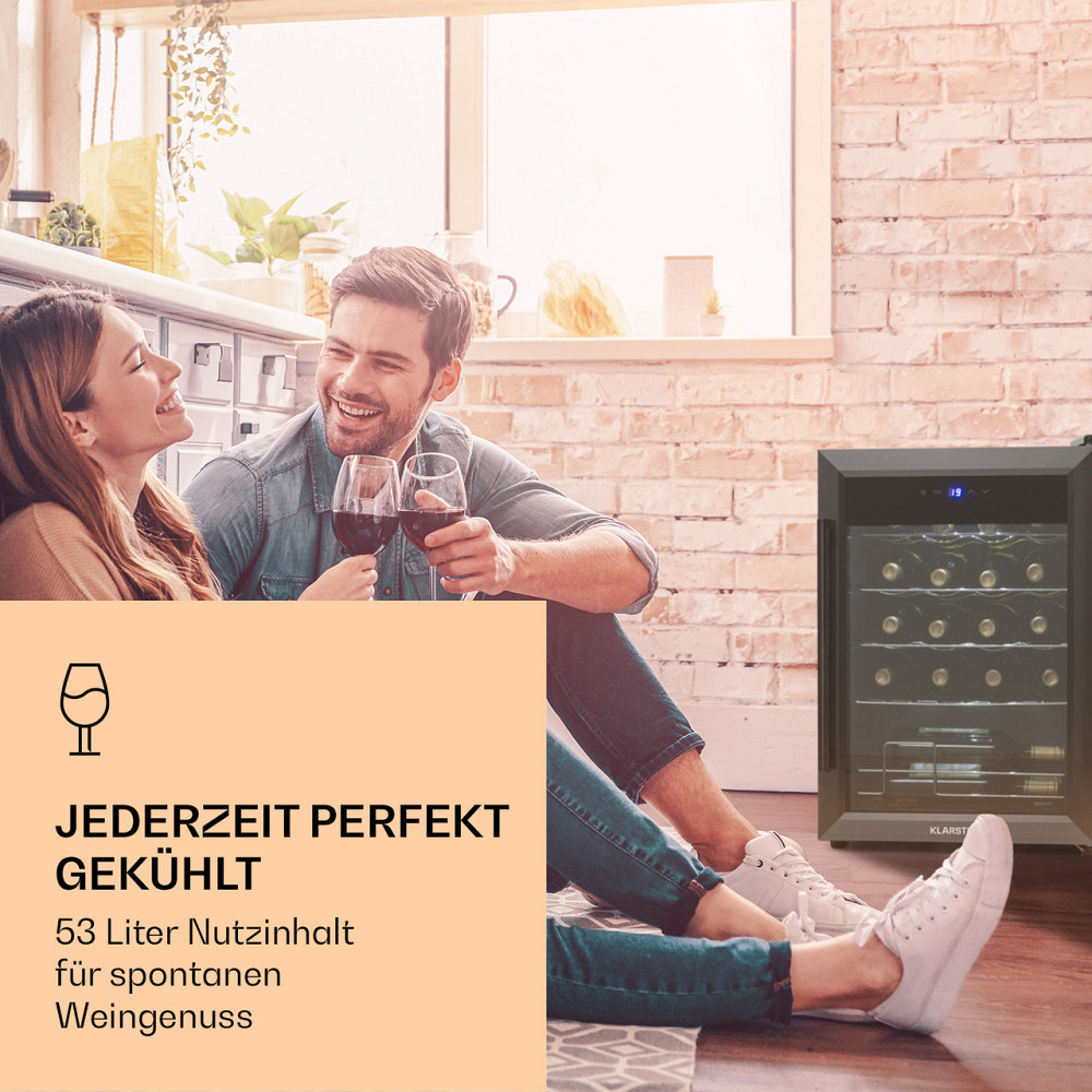 Ultimo 20 Uno Винний холодильник 53 л Сенсорна панель керування 131 Вт 5-18 °C Чорний (Німеччина, читати Рівне - фото 2