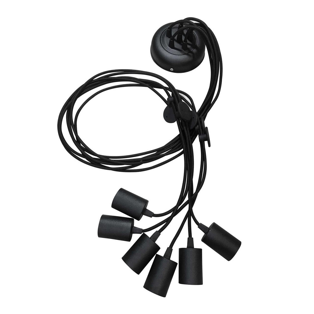 Подвесная люстра паук черная 6 ламп Е27 Spider NL 149-6 Одесса - изображение 2