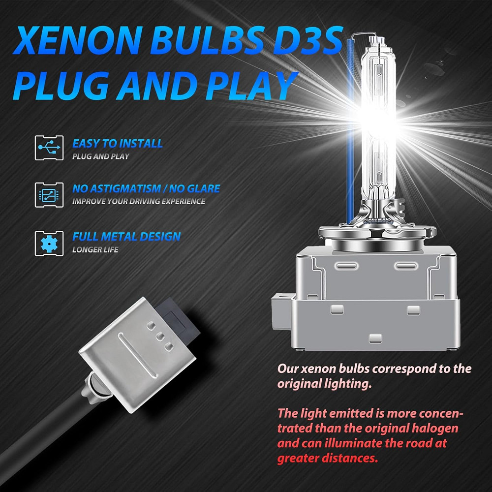 Світлодіодна лампа для фар Briteye D3S Xenon 8000K 2шт Луцк - изображение 3