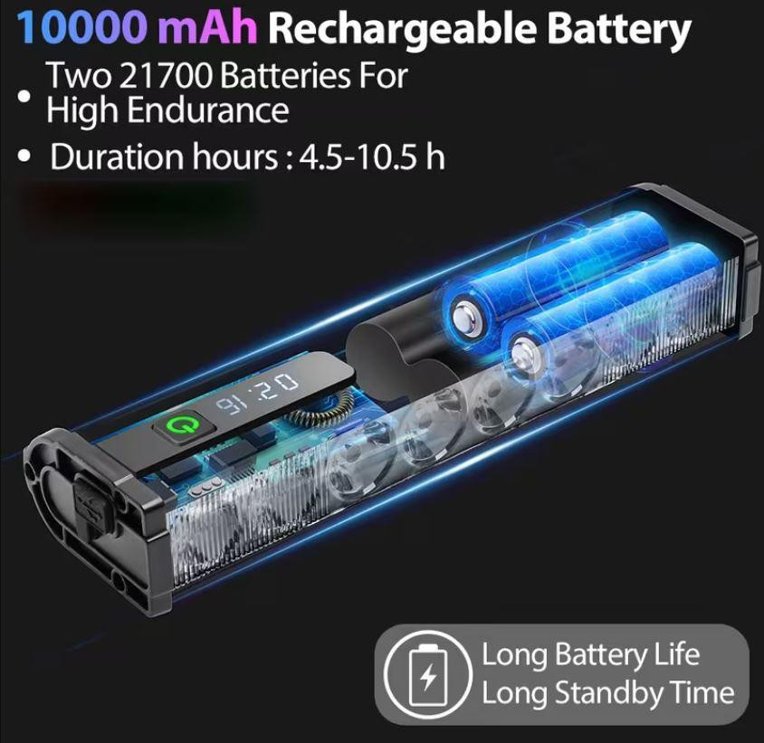 Супер Яркая велосипедная фара фара 8 LED 10000mAh Одесса - изображение 4