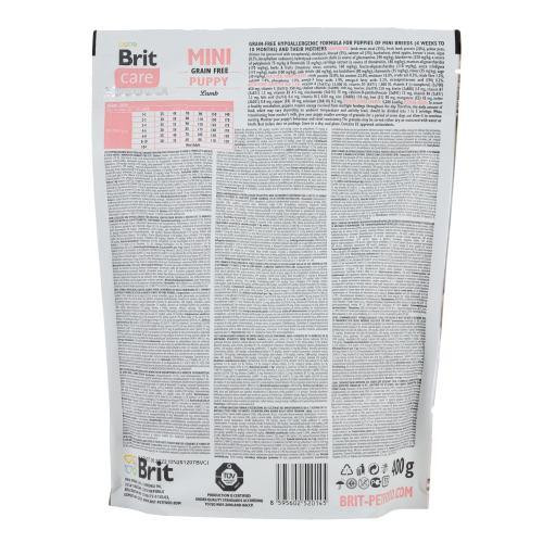 Сухой корм Brit Care GF Mini Puy для щенков миниатюрных пород, с ягненком, 400 г Киев - изображение 3