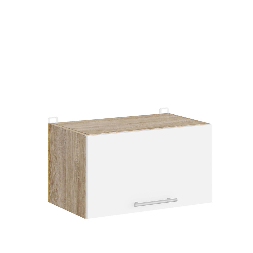 Кухонний модуль під витяжку Еверест Еко 500 дуб сонома/німфея альба (білий) 50х30х28 см (DTM-071012) Дніпро - фото 1