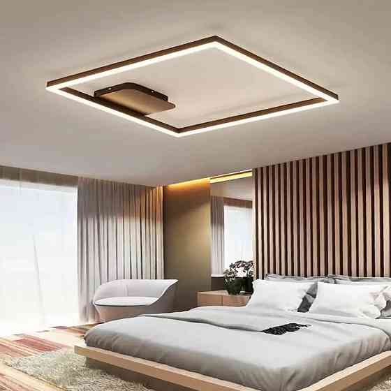 Светодиодная люстра Лотус PJ871 (50х50см) Коричневая Винница