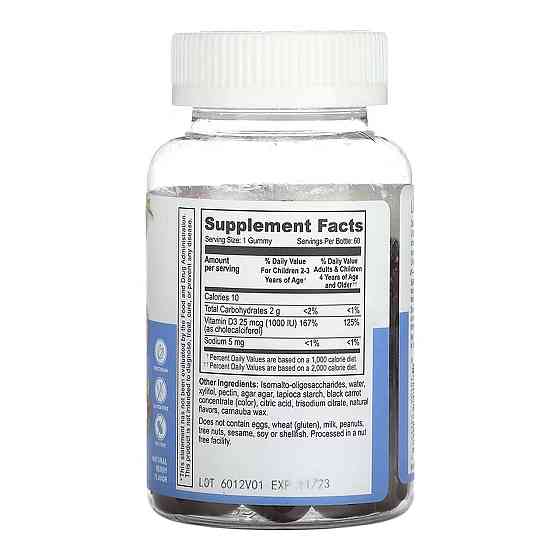 Витамин D3 для детей Lifeable Vitamin D Kids Sugar Free 60 жев таб клубника Киев