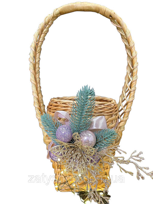 Корзина из лозы под литровую банку Киев - изображение 1