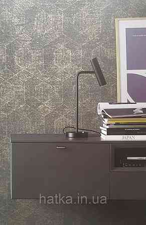Шпалери вінілові на флізеліні Marburg Memoria 1.06х10 геометрія фігури ромби золотисті на чорному Київ