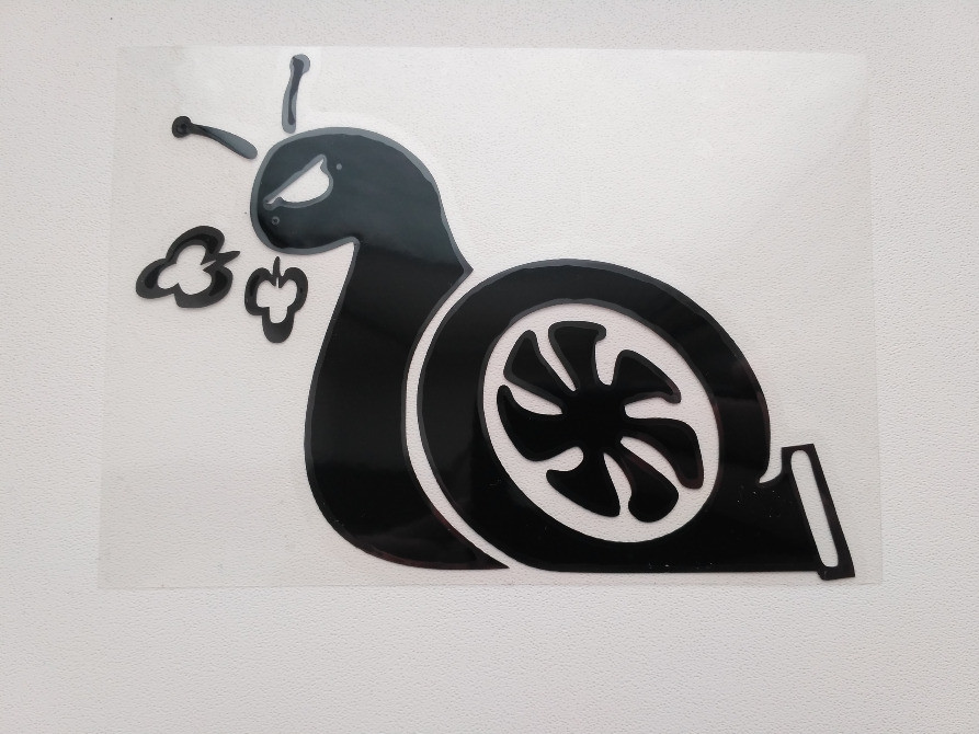 Наклейка на авто Турбо равлик Чорний Київ - фото 5