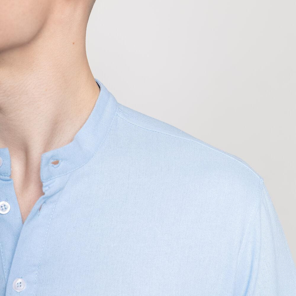 Чоловіча сорочка з коротким рукавом блакитна Pobedov Molodist' Київ - фото 5