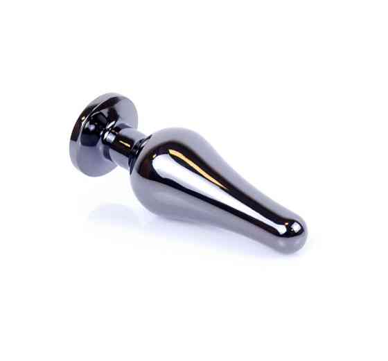 Анальна пробка - Jewellery Dark Silver BUTT PLUG- Black Sex Aura Київ