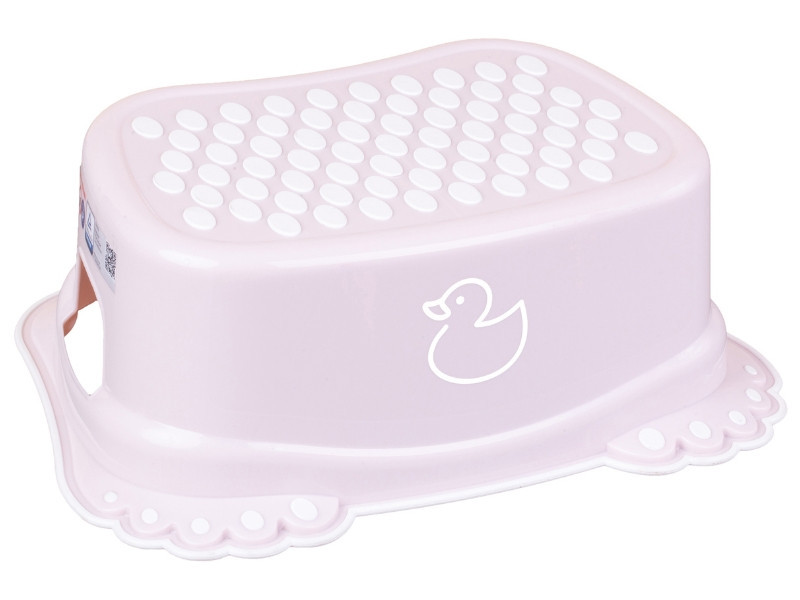 Сходинки дитячі антиковзкі у ванну DUCK light pink Київ - фото 1