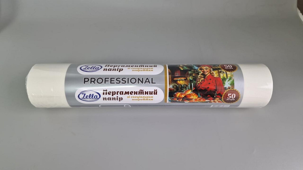 Пергамент для випікання (50 м*38 см) Zella білий силіконовий (1 рул) Харків - фото 4