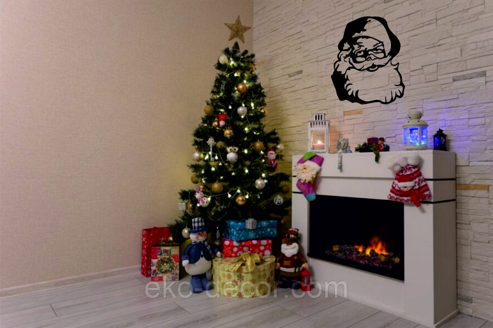 Декоративное настенное Панно «Дед Мороз», Декор на стену Киев - изображение 5