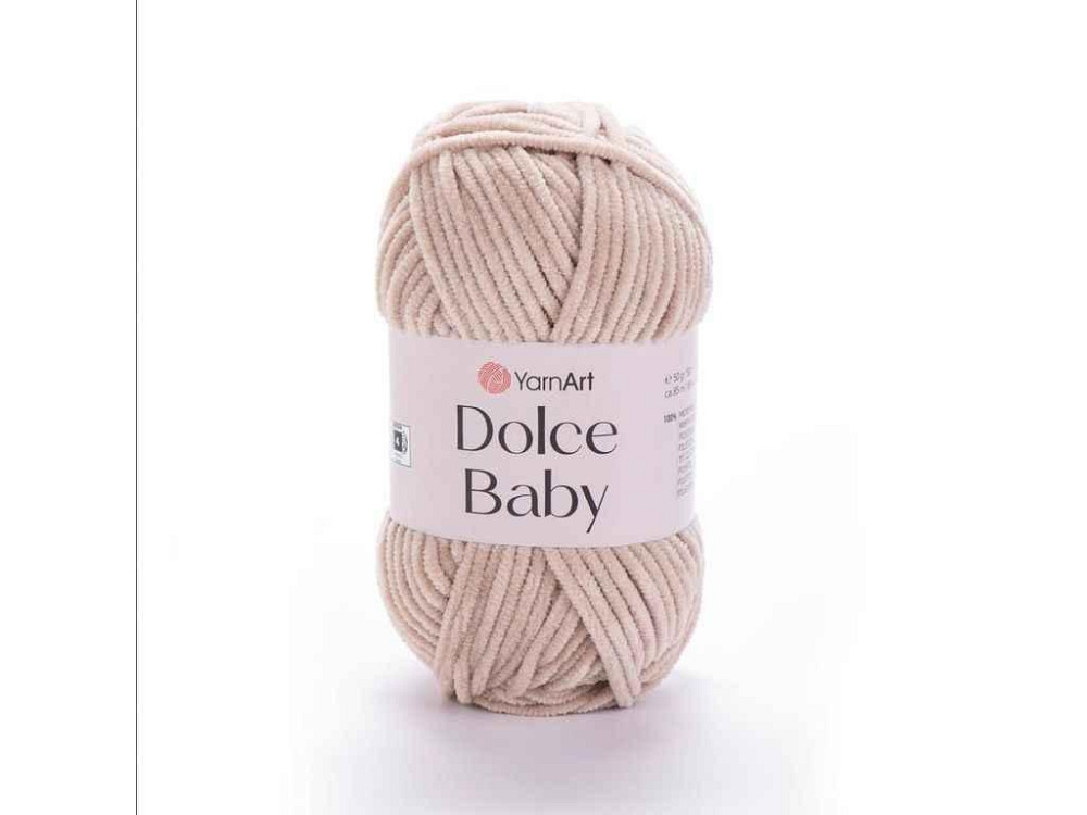 Пряжа Dolce Baby світло-бежевий 100% мікрополіестр 85м 50г 5шт/уп 771 ТМ YarnArt Київ - фото 1