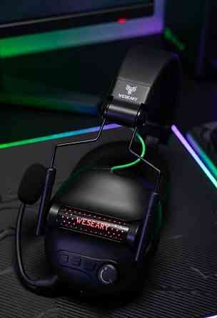 Игровые наушники WESEARY WG2 | 2.4GHz + Bluetooth | LED | Новые. Харьков