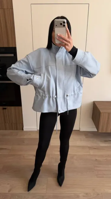 Женская замшевая куртка с талией Одесса - изображение 18