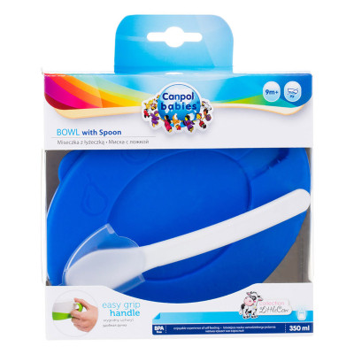 Тарелка детская Canpol babies 350 мл Синяя (31/406_blu) Винница - изображение 5