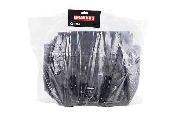 Сумка-штани на багажник, з вологозахисними 4 відділеннями, кріпл. на липучці, світловідбиваючі смуги, сіра Київ