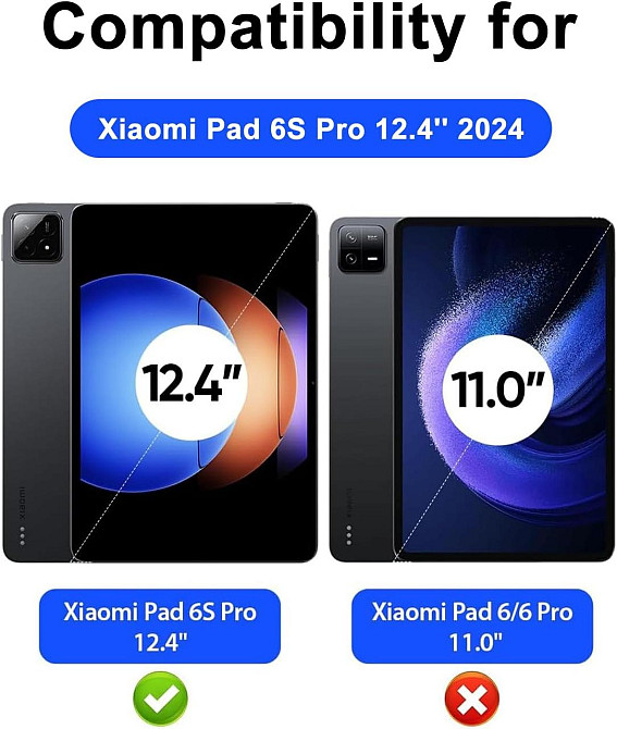 Чехол клавиатура с подсветкой для Xiaomi Pad 6S Pro 12.4 Inch 2024 Днепр - изображение 5