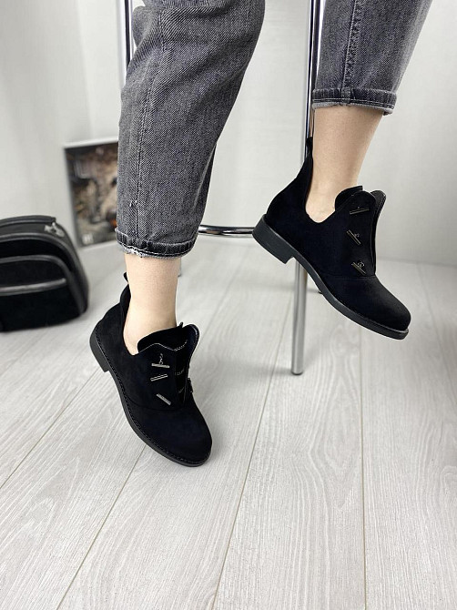 Черевики жіночі MENGTING чорні еко-замша 38р. 40р. (1187-3) Коломыя - изображение 8