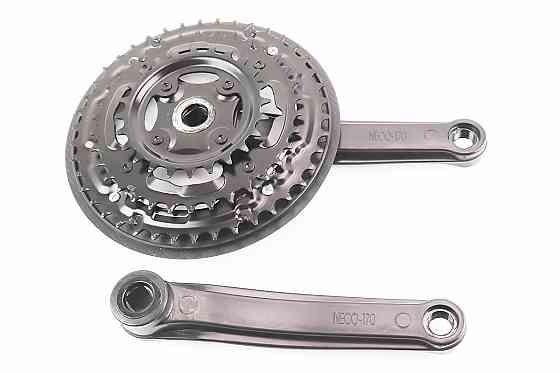 Шатуни "квадрат" 170мм, 42.34.24T MTB, чорні NSP-3001 Киев