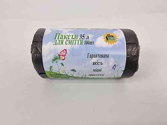 Мусорный пакет 35литров (100шт HD) Супер Торба черный (1 рул) Харьков