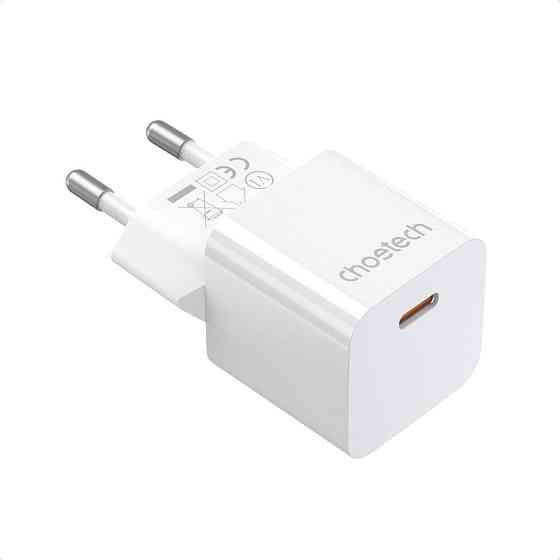Мережевий зарядний пристрій Choetech PD5010 PD20W GAN USB-C White (43-00120) Киев
