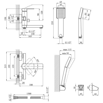 Змішувач Kroner KRM Ems - C060 Вінниця - фото 8