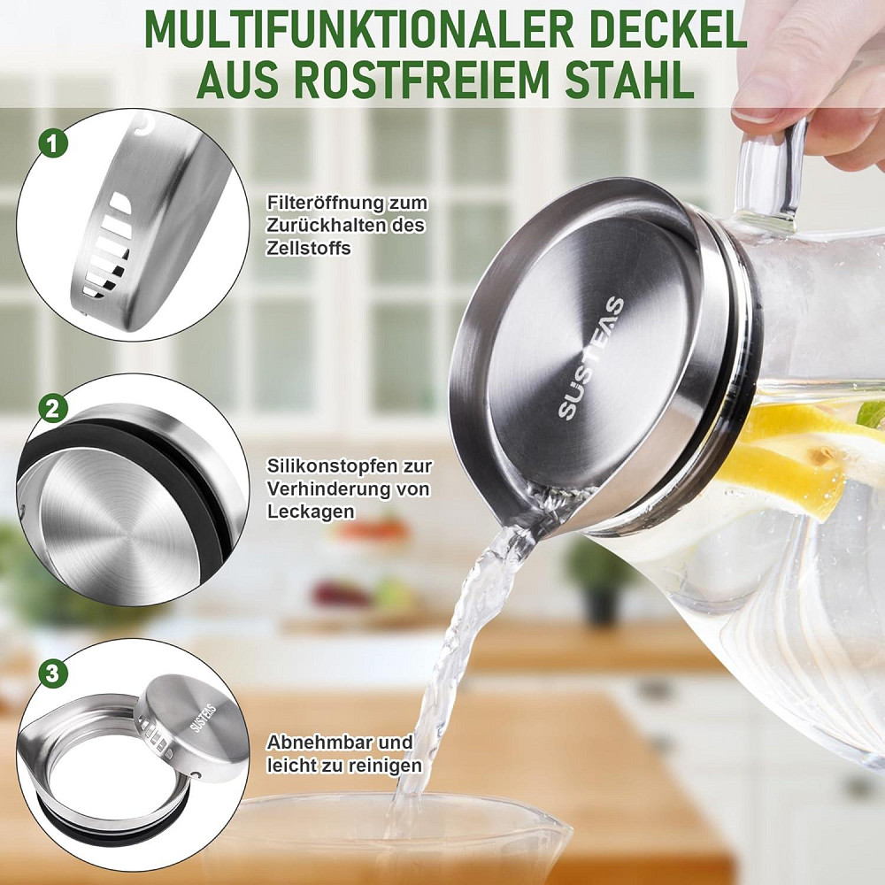 Скляний глечик SUSTEAS Луцьк - фото 3