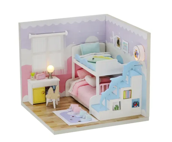 3D-мобокс DIY Wooden Miniature 'Sweet Dream Bedroom' + Пилозахисний купол S2003 Київ