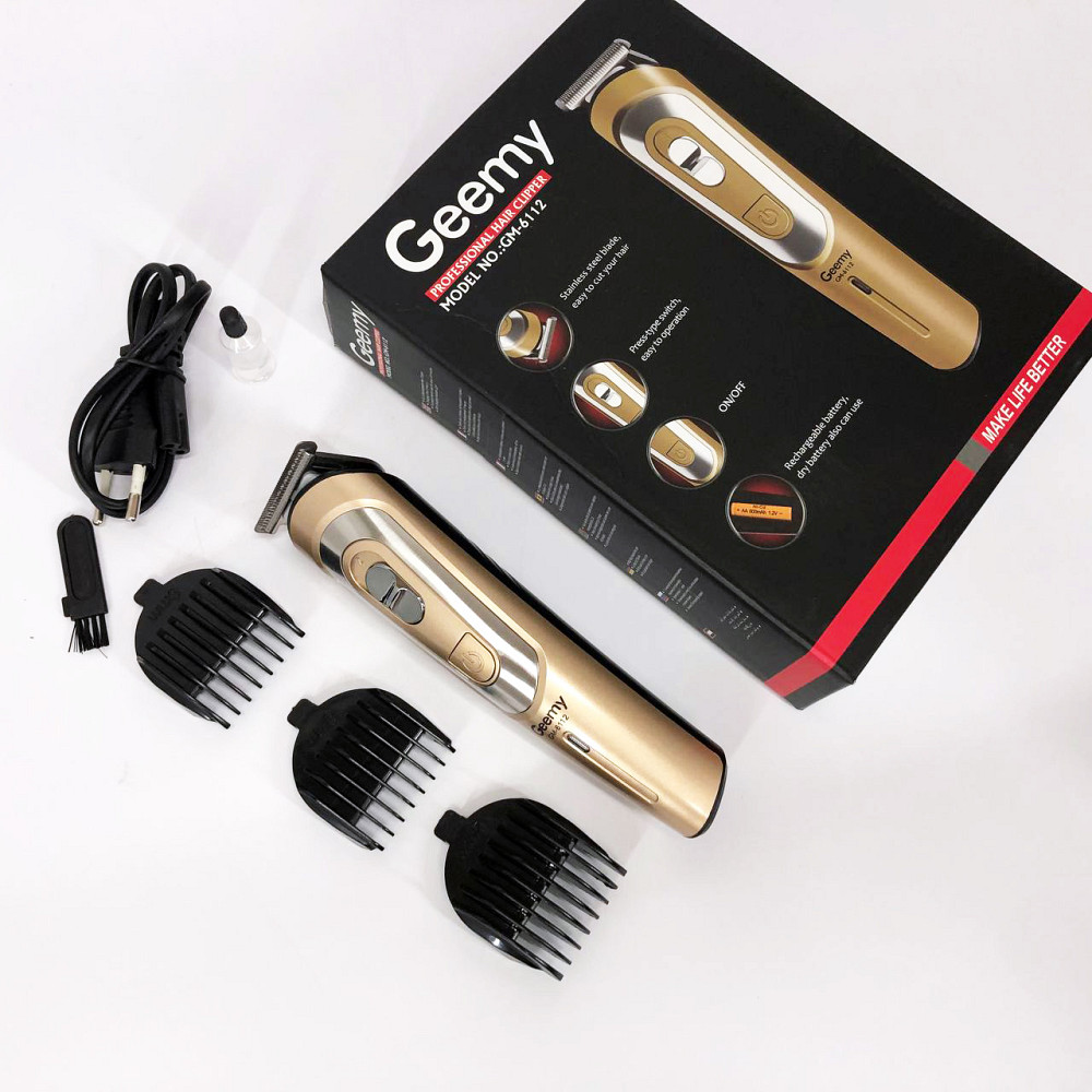 Профи машинка для стрижки волос GEMEI GM-6112, Машинка для стрижки волос домашняя YV-18 Львов - изображение 8