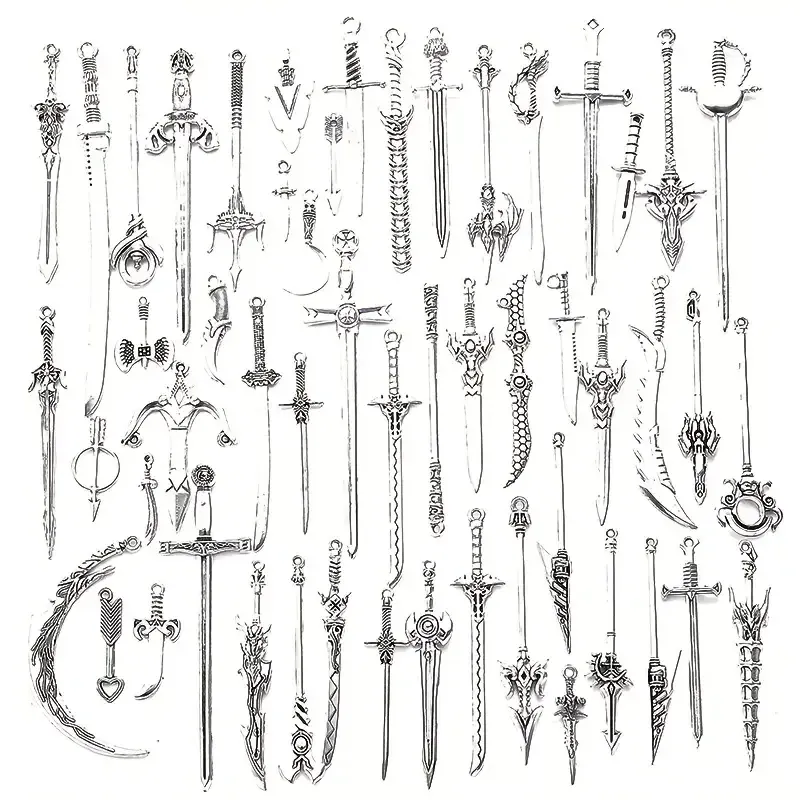 Набор декоративных мечей 20 шт. – аксессуары для крафта и проектов Киев - изображение 1