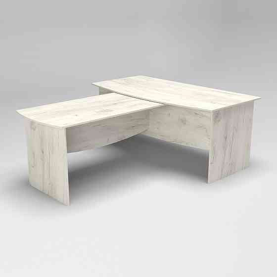 Стіл для переговорів Лідер, Дуб Крафт Білий, 1800/2220/760 Львів