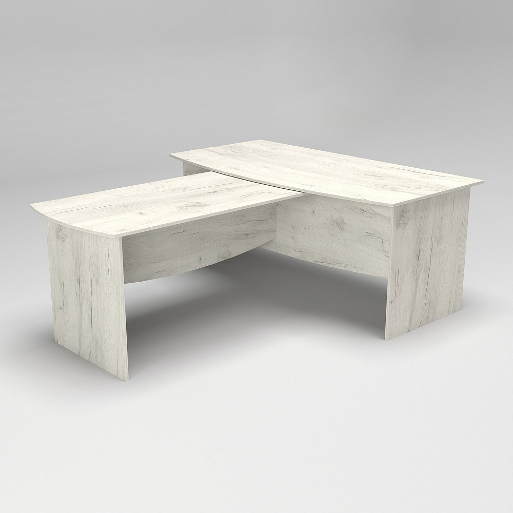 Стіл для переговорів Лідер, Дуб Крафт Білий, 1800/2220/760 Львів - фото 2